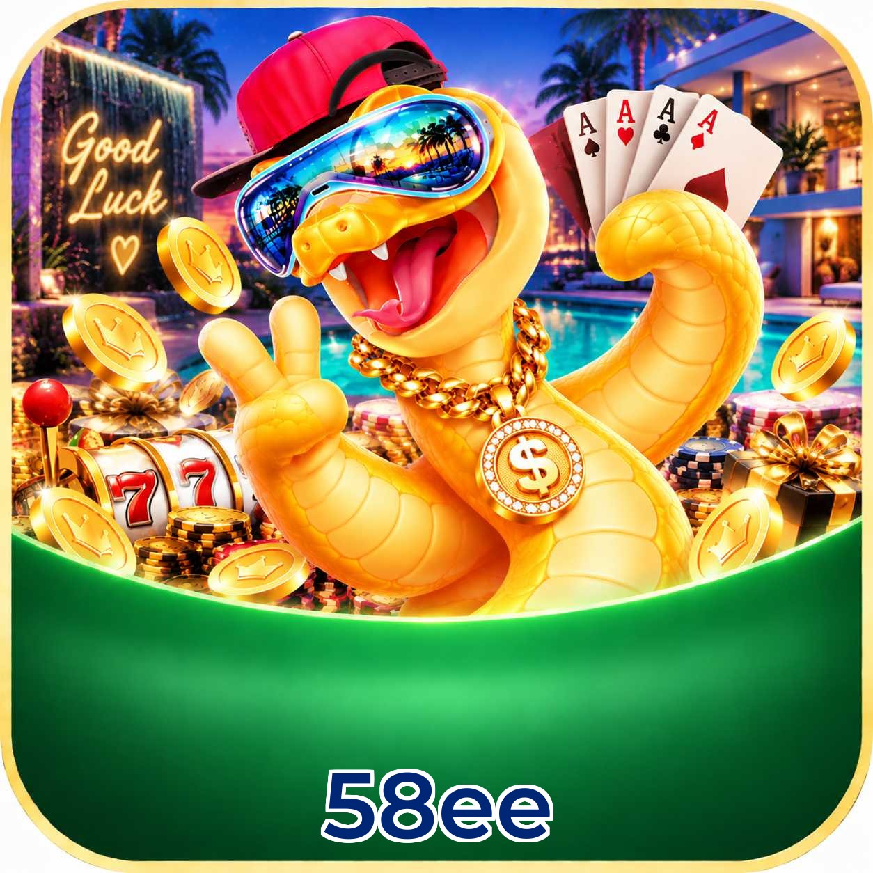 Catálogo de 2.547 jogos da 58ee incluindo Pragmatic Play e Evolution Gaming
